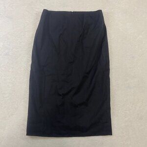 The Works Saks Fifth Avenue Black Skirt Cotton Nylon Acetate Spandex Blend